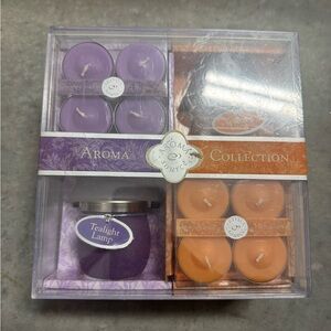 Purple and Orange Tealight Set